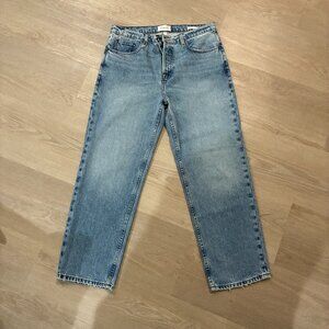 Frame Slouchy Straight Jeans